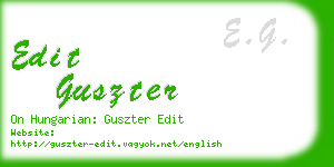 edit guszter business card